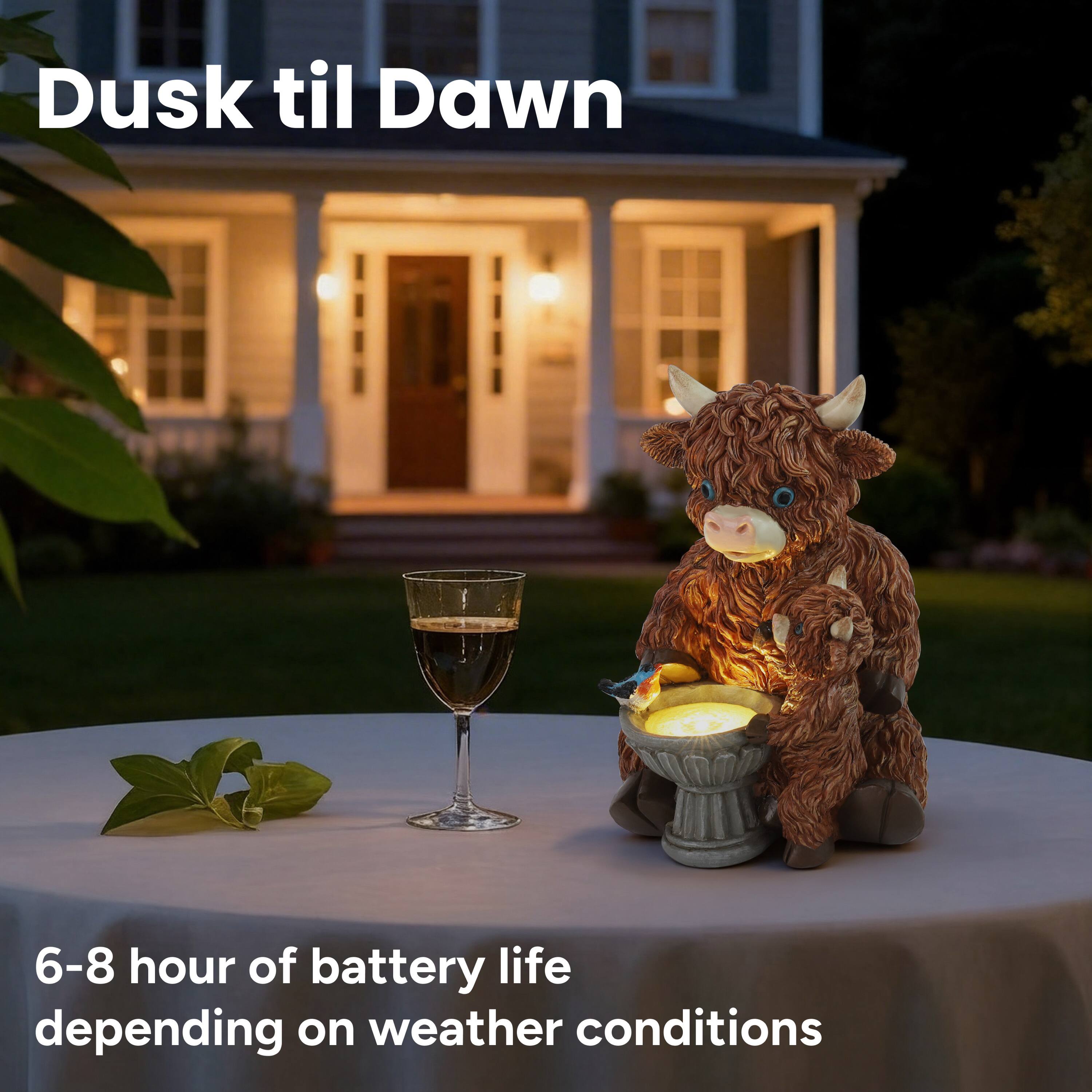 Dusk til Dawn

6-8 hour of battery life depending on weather conditions