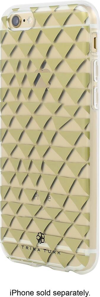 Front. Trina Turk - Hard Shell Case for Apple® iPhone® 6 and 6s - Gold/Clear.