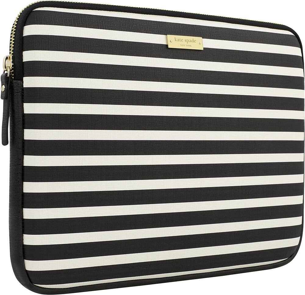Angle. kate spade new york - Sleeve for Apple® iPad® Pro - Black/Cream.