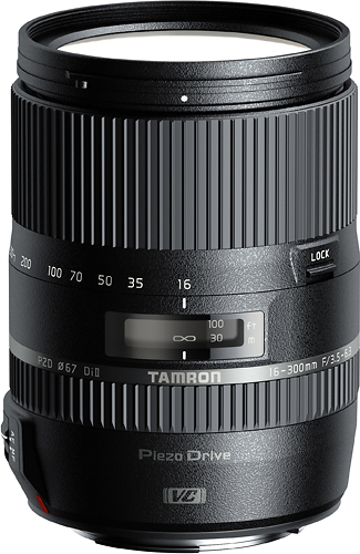 Rent to own Tamron - 16-300mm f/3.5-6.3 Di II VC PZD Macro All-in-One Zoom Lens for Nikon - Black