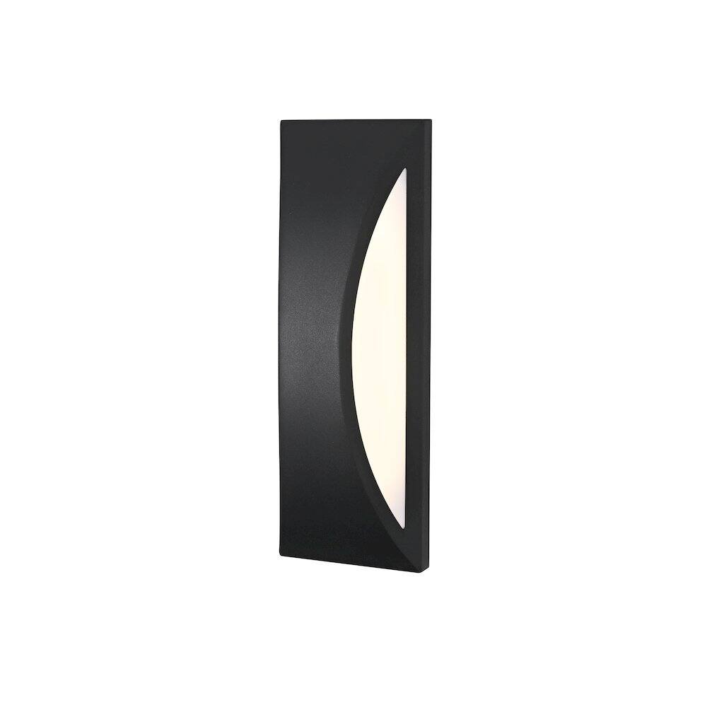 Angle. Elegant Lighting - Zayn 5 Inch Outdoor Wall Sconce In Black - Black.