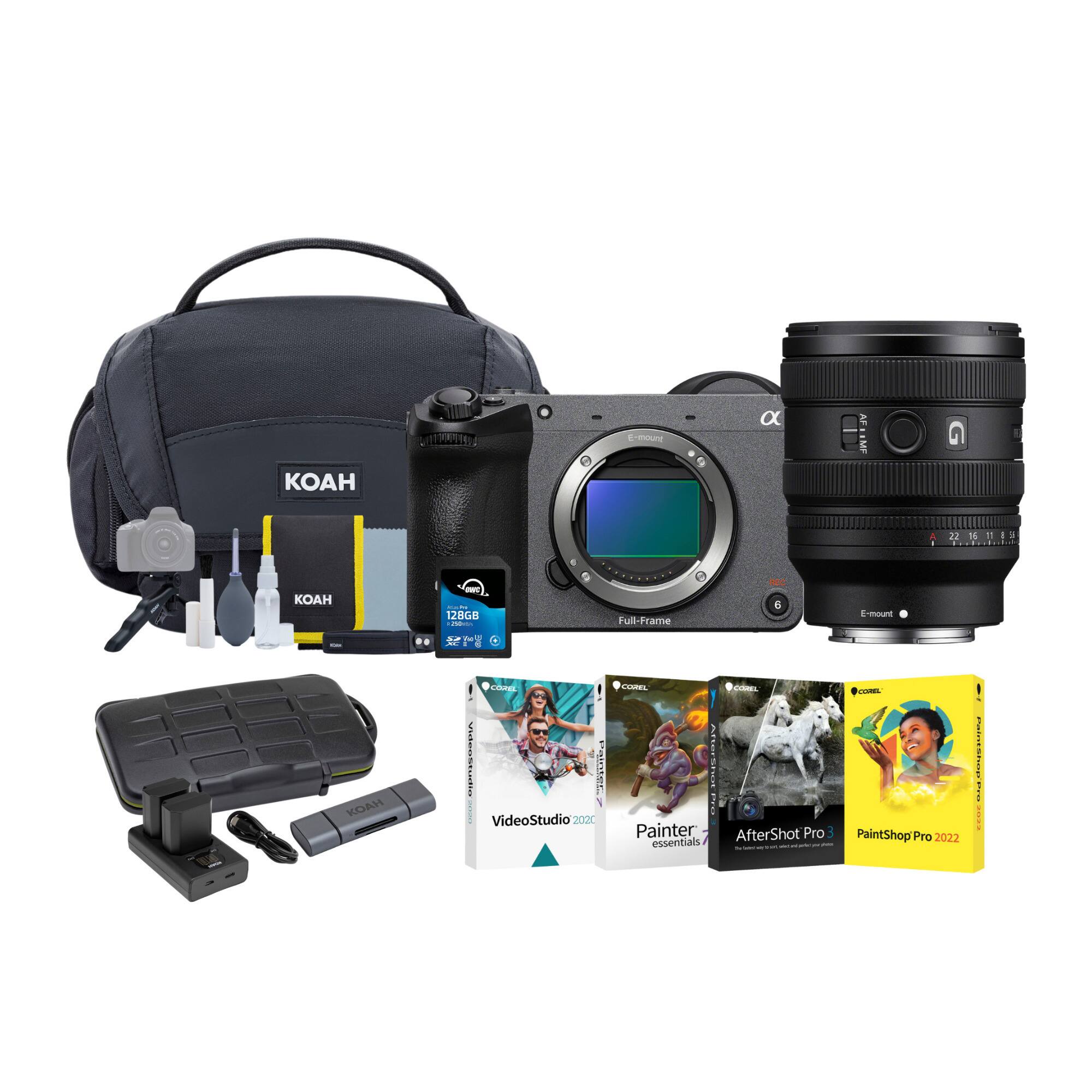 E-mount  
FLAMP 22 1S  
1:1  
OAH  
128GB  
Full-Frame  
E-mount  
KOAH  
Painter 1  
VideoStudio 2021  
Painter essentials  
AfterShot Pro 3  
PaintShop Pro 2022