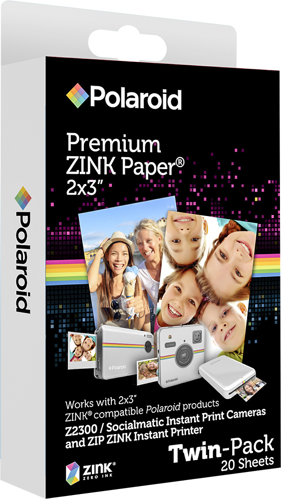 Polaroid ZINK Photo x 20-Count Black - Best Buy