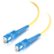 Alt View Standard 20. C2G - Fiber Optic Simplex Cable - Plenum-Rated - Yellow.