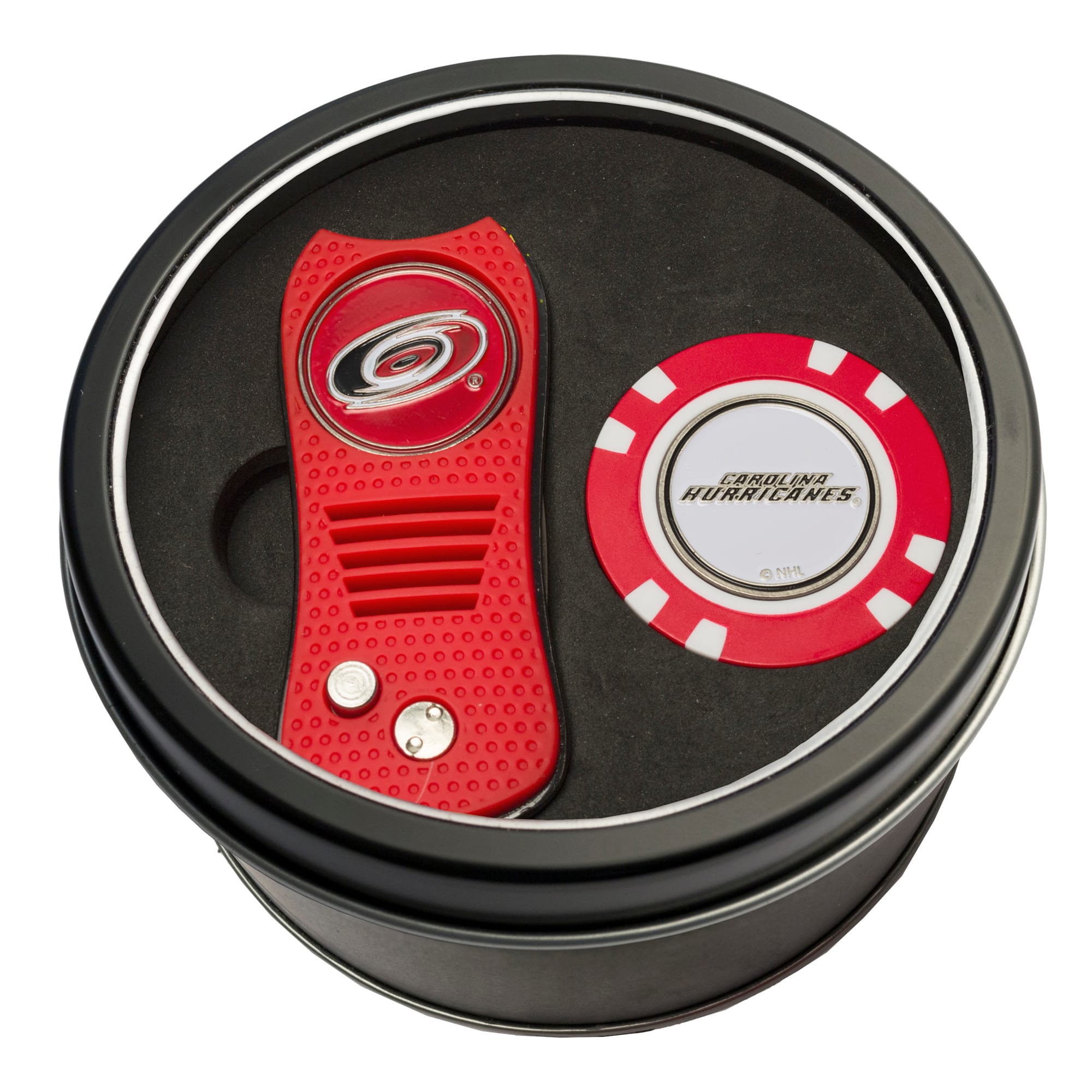 Team Golf - Carolina Hurricanes Switch Chip Golf Tin Set - Multicolor