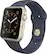Angle. Apple - Apple - Apple Watch Sport (first-generation) 42mm Gold Aluminum Case - Midnight Blue Sport Band - Midnight Blue Sport Band.