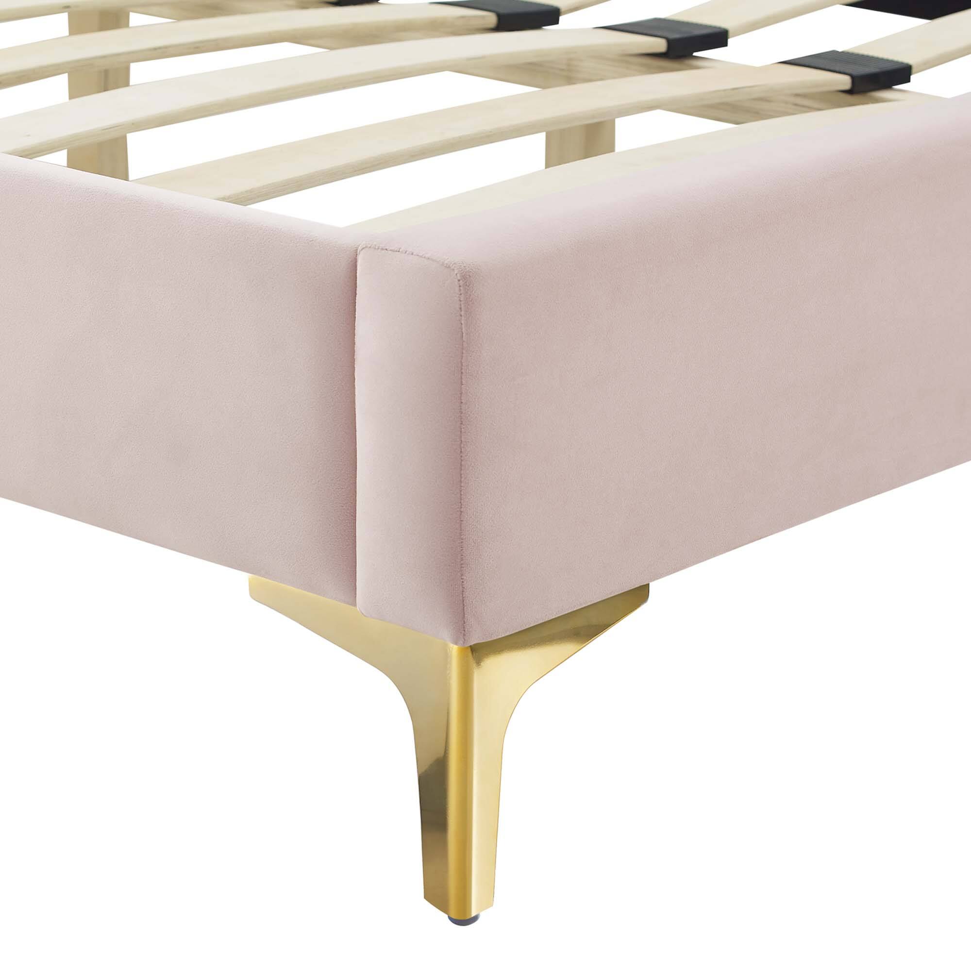 Alt View 5. Modway - Zahra Channel Tufted Performance Velvet Full Platform Bed - White.