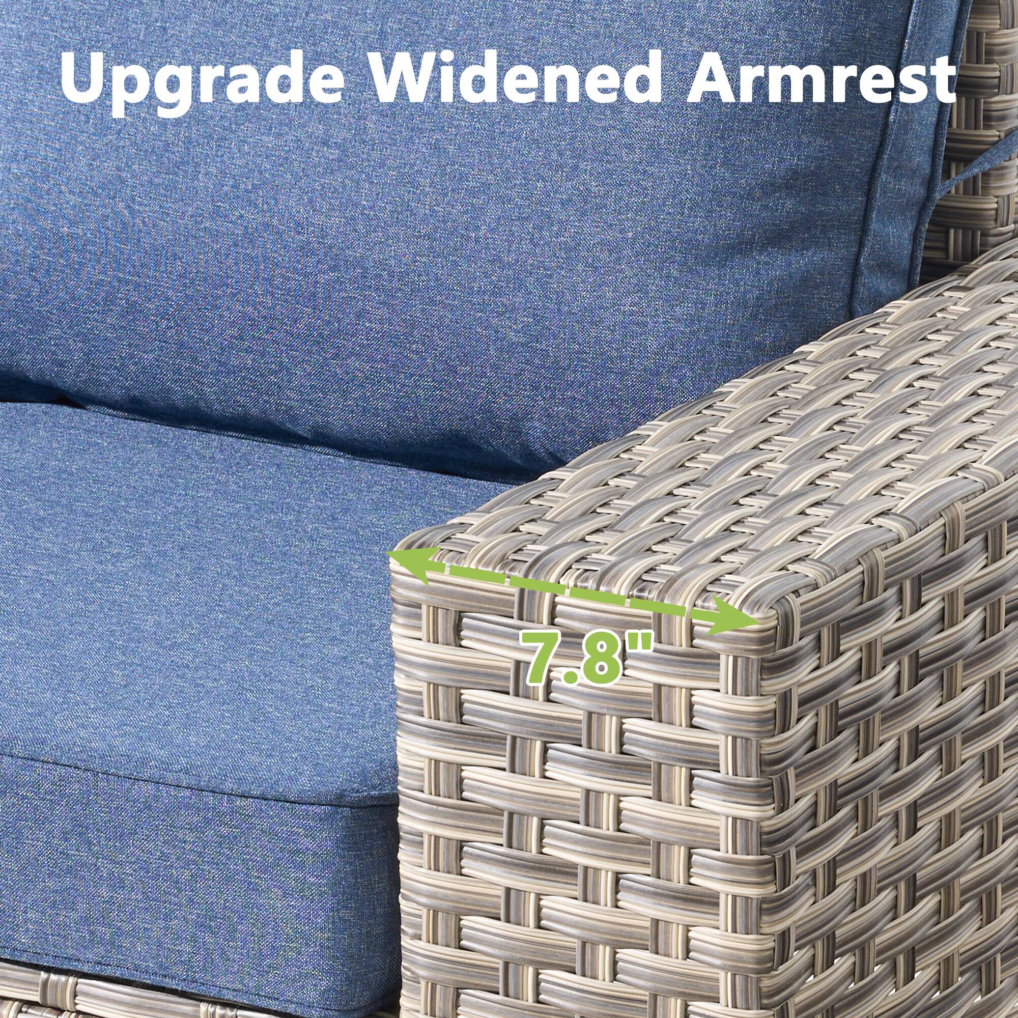Upgrade Widened Armrest  
7.8"