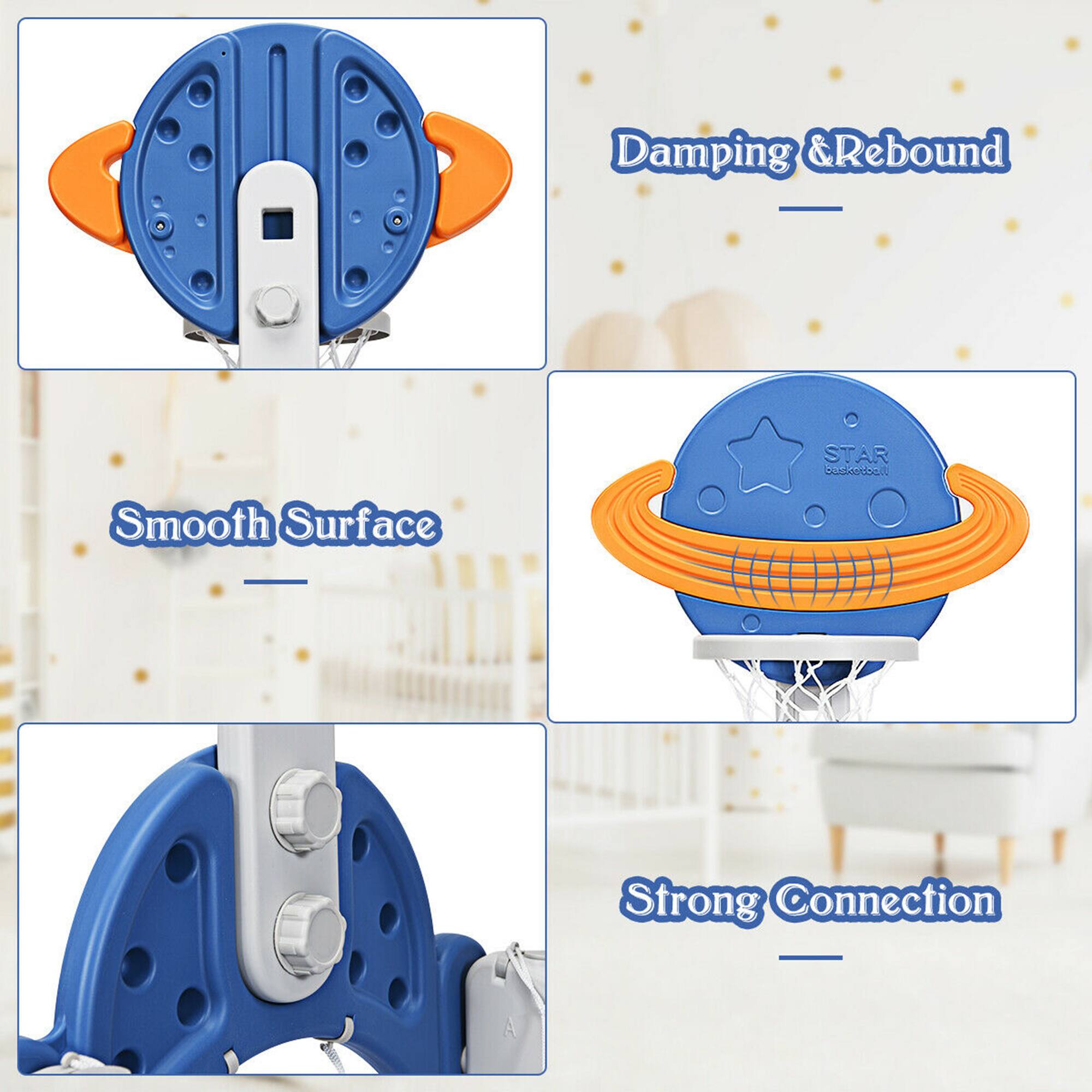 Damping & Rebound, Smooth Surface, Strong Connection