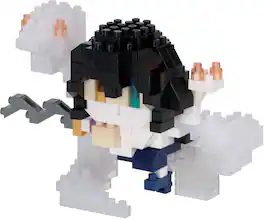 Bandai - Nanoblock - Demon Slayer - Character Collection Series - Obanai Iguro (Snake Breathing) - COLLECTIBLES - Multicolor
