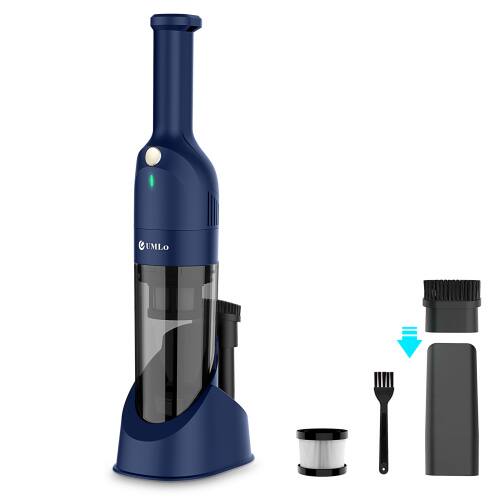 Front. Akoasm - Cordless Handheld Vacuum with 10KPa Suction, 30min Runtime, HEPA Filter-Blue.