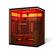 Alt View 8. U-HOMY - U-HOMY 6-Person Canadian Hemlock Infrared Sauna with Low EMF Heating, Chromotherapy & Bluetooth Speaker - Wood Color.