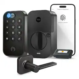 Yale - Assure Lock 2 Touch Keypad with Wi-Fi and Valdosta Lever - Black Suede