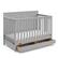 Front. Graco - Hadley 5-in-1 Convertible Crib with Drawer - Pebble Gray.