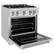 Left. ZLINE - 30” Classic Dual Fuel Stainless Steel Range w/ 4 Burner Cooktop & Convection Oven (CDR30) - Stainless Steel.