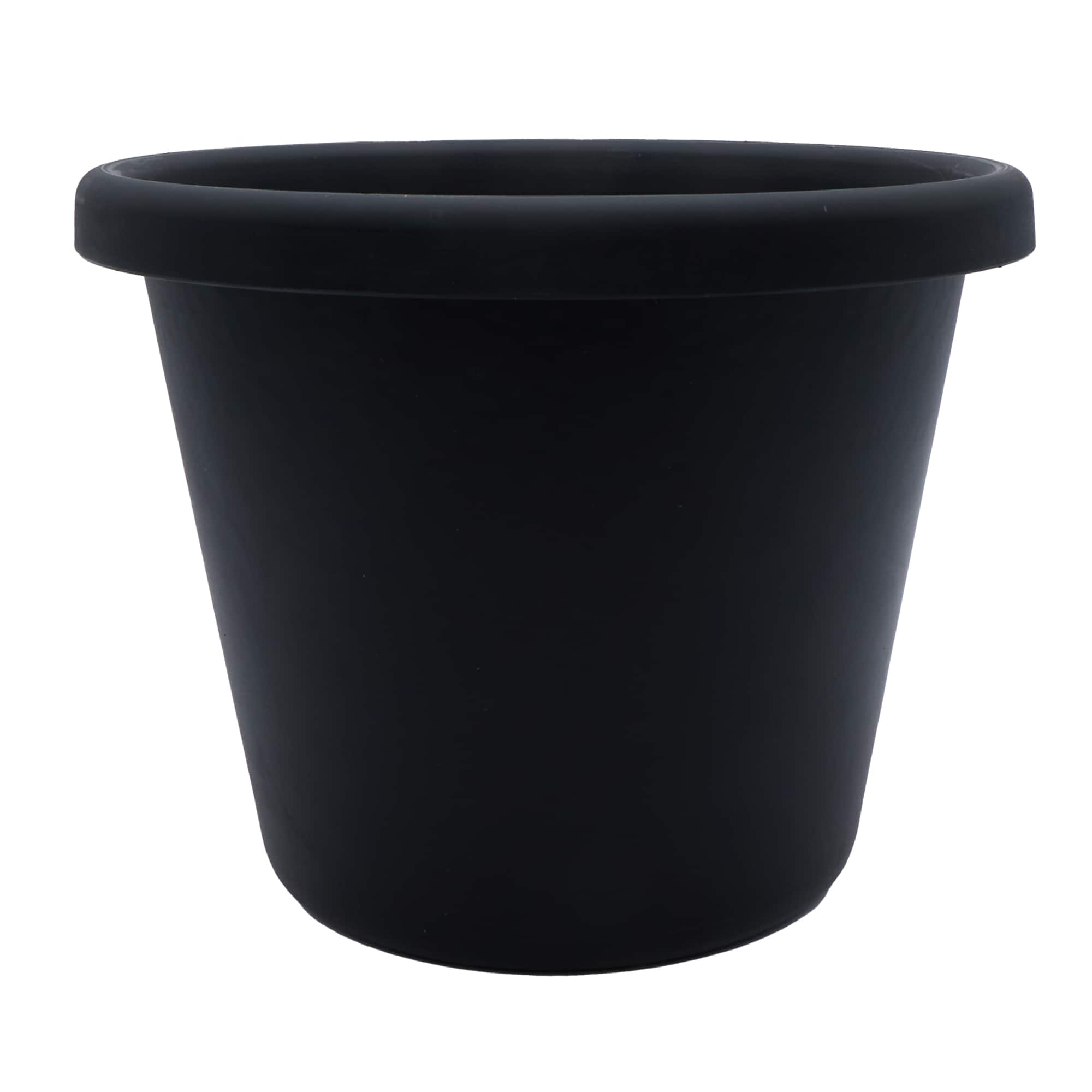 The HC Companies - 14 Inch Round Classic Planter, Plastic Plant Pot, Black price history on PriceWatchPro