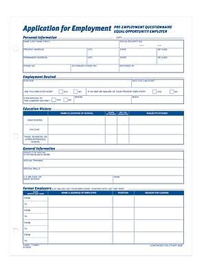 **Application for Employment**

**PRE-EMPLOYMENT QUESTIONNAIRE**
**EQUAL OPPORTUNITY EMPLOYER**

---

**Personal Information**

- **First Name:** ______________________
- **Last Name:** ______________________
- **Address:** ______________________
- **City:** ______________________
- **State:** ______________________
- **Zip Code:** ______________________
- **Phone Number:** ______________________
- **Email:** ______________________
- **Date of Birth:** ______________________
- **Gender:** [ ] Male [ ] Female [ ] Other
- **Race:** [ ] White [ ] Black or African American [ ] Asian [ ] Native Hawaiian or Other Pacific Islander [ ] American Indian or Alaskan Native [ ] Two or More Races [ ] Prefer Not to Answer
- **Are you a U.S. Citizen?** [ ] Yes [ ] No
- **Are you authorized to work in the U.S.?** [ ] Yes [ ] No

---

**Employment Desired**

- **Position Applied For:** ______________________
- **Are you willing to work any shift?** [ ] Yes [ ] No
- **Are you willing to work overtime?** [ ] Yes [ ] No
- **Are you willing to work weekends?**