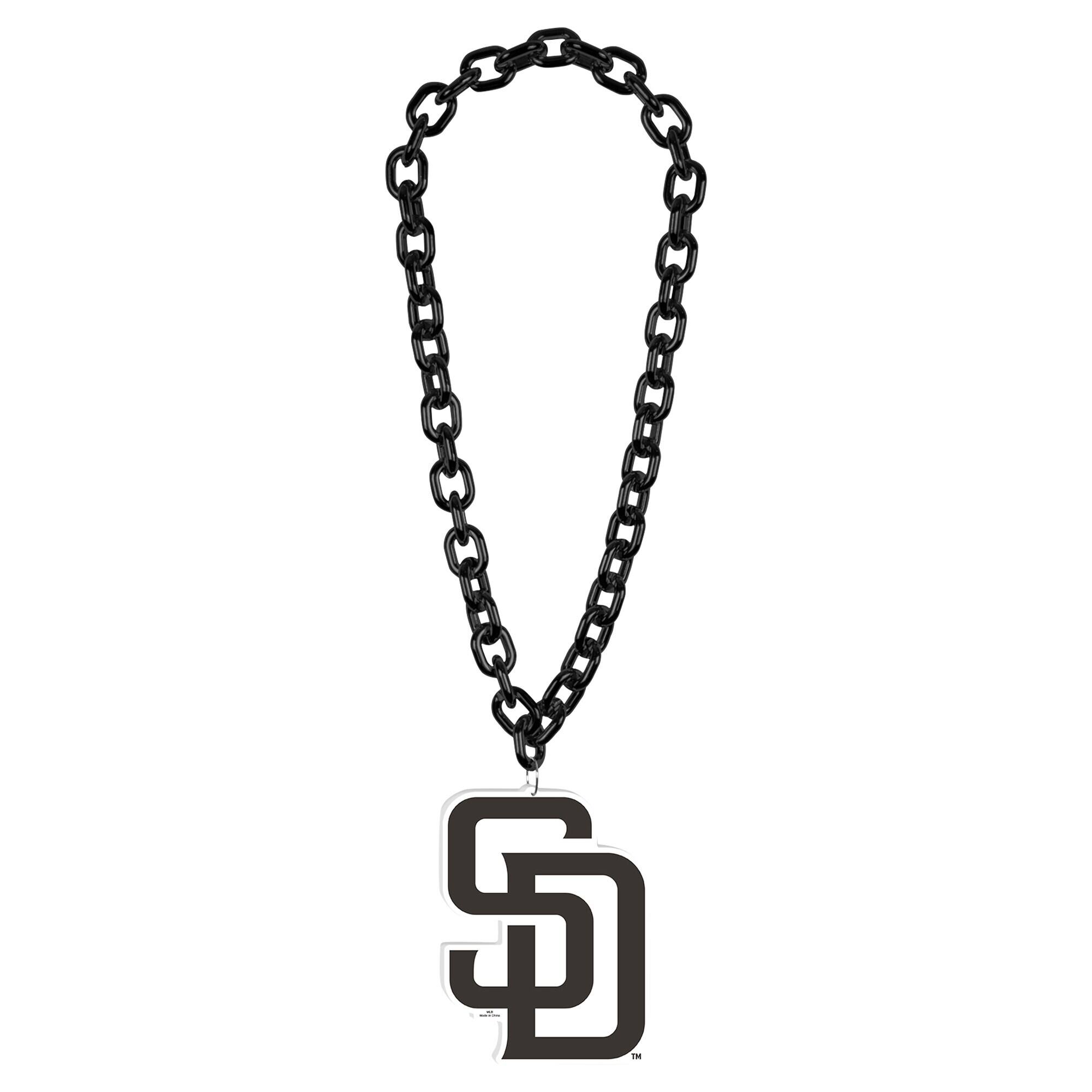 WinCraft - San Diego Padres Big Chain Logo Necklace - Multicolor price history on PriceWatchPro
