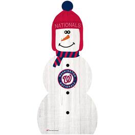 Fan Creations - Washington Nationals 31'' Snowman Leaner - White
