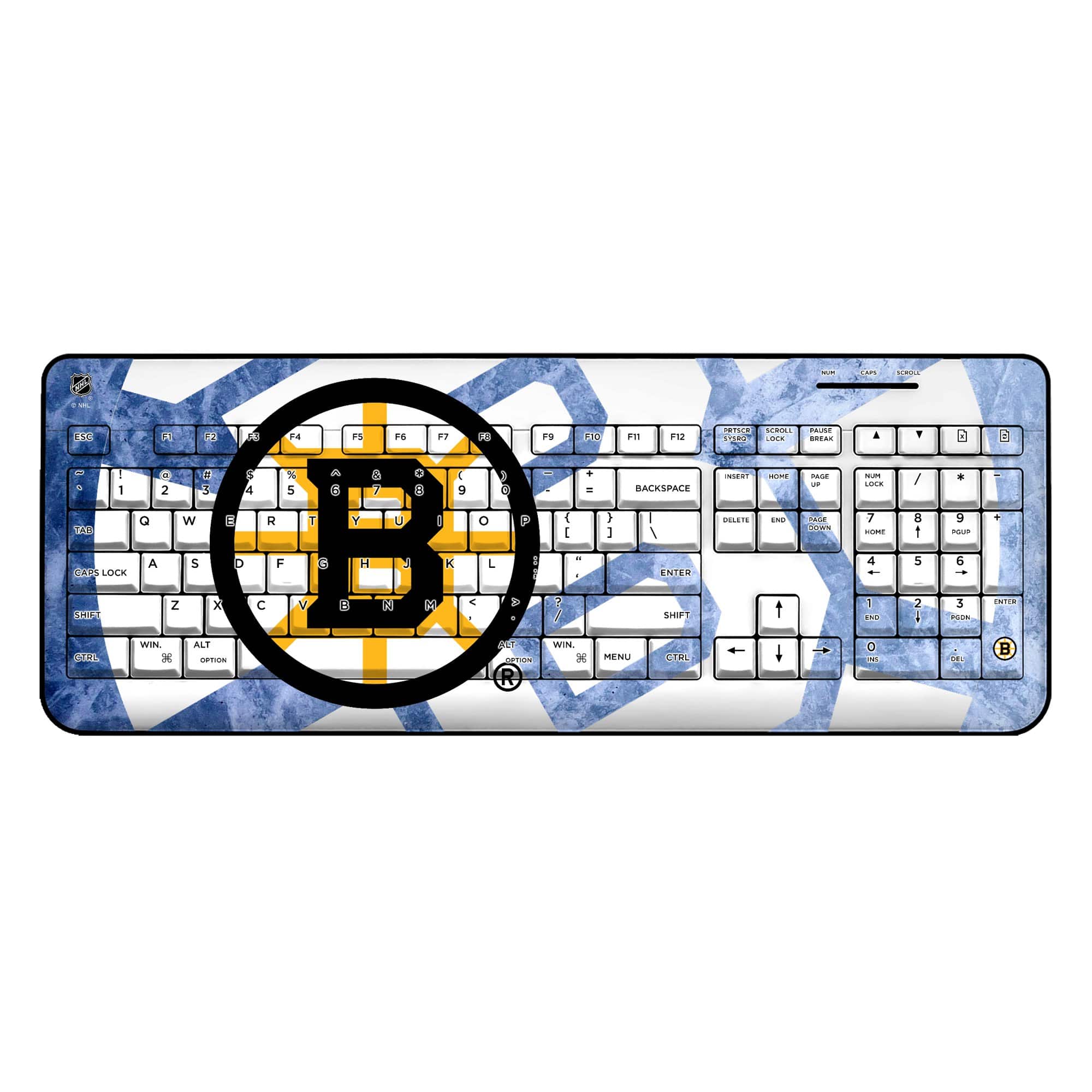 Keyscaper - Boston Bruins Ice Tilt Wireless Keyboard - Multicolor