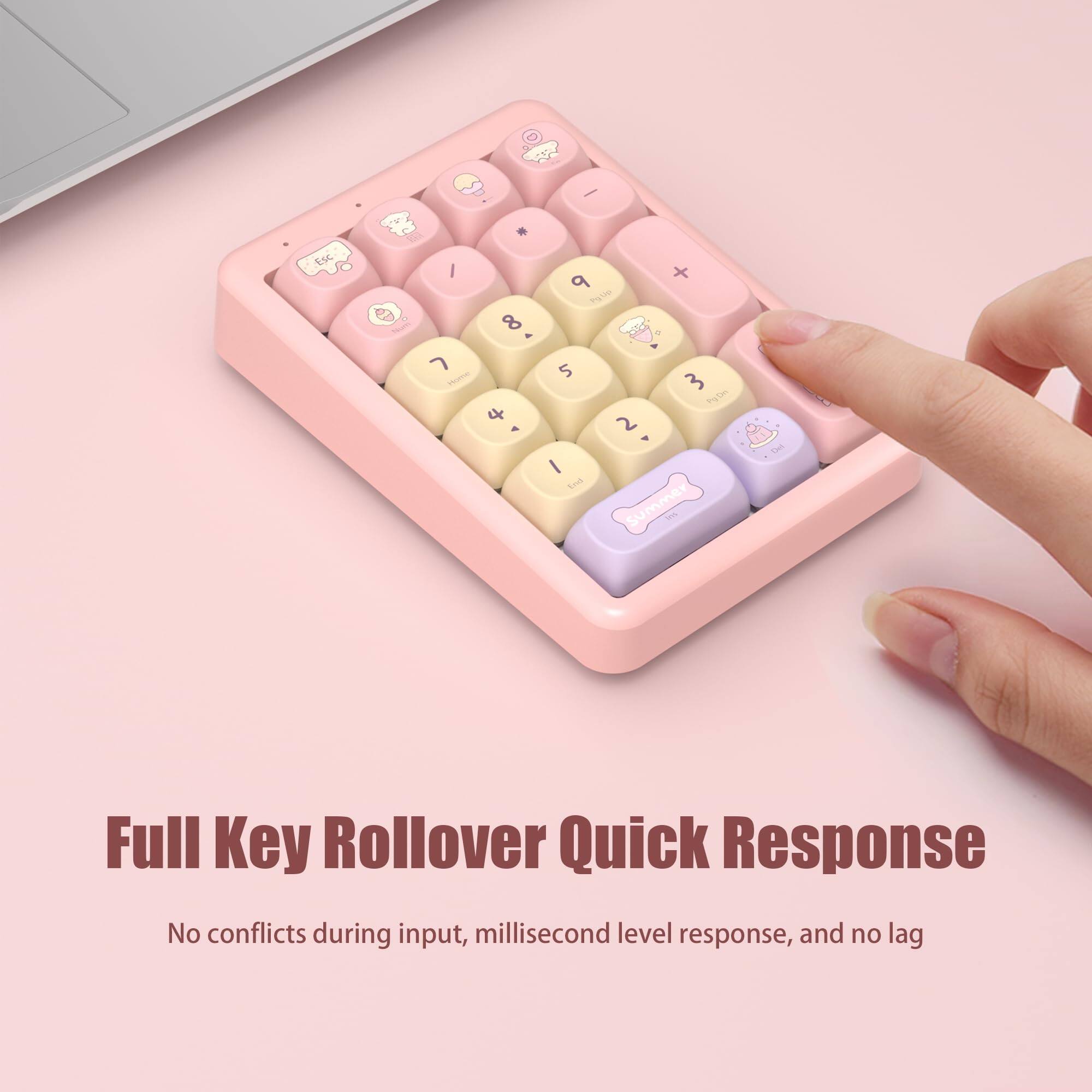 Full Key Rollover Quick Response  
No conflicts during input, millisecond level response, and no lag
