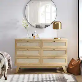 Soma 6-Drawer Dresser by Modway - Oak