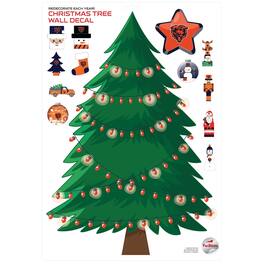 Fan Creations - Chicago Bears Holiday Wall Decal - Multicolor