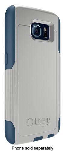 Front. Otterbox - Commuter Series Case for Samsung Galaxy S6 Cell Phones - Casual Blue.