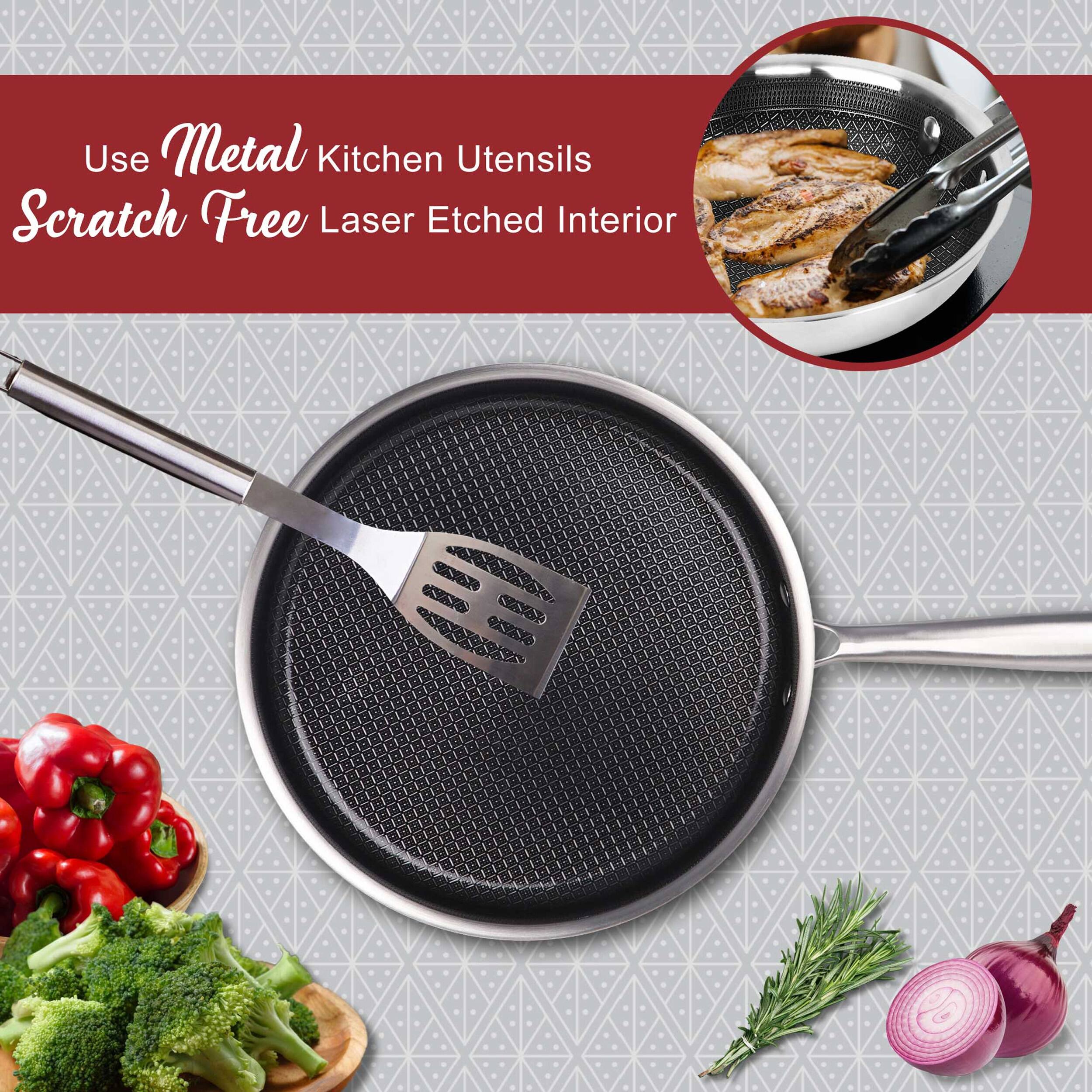 Use Metal Kitchen Utensils Scratch Free Laser Etched Interior