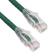 Front. Sanoxy - Sanoxy 15ft Cat6 Ethernet Network Patch Cable 550MHz UTP with Clear Snagless Boot Green - Green.