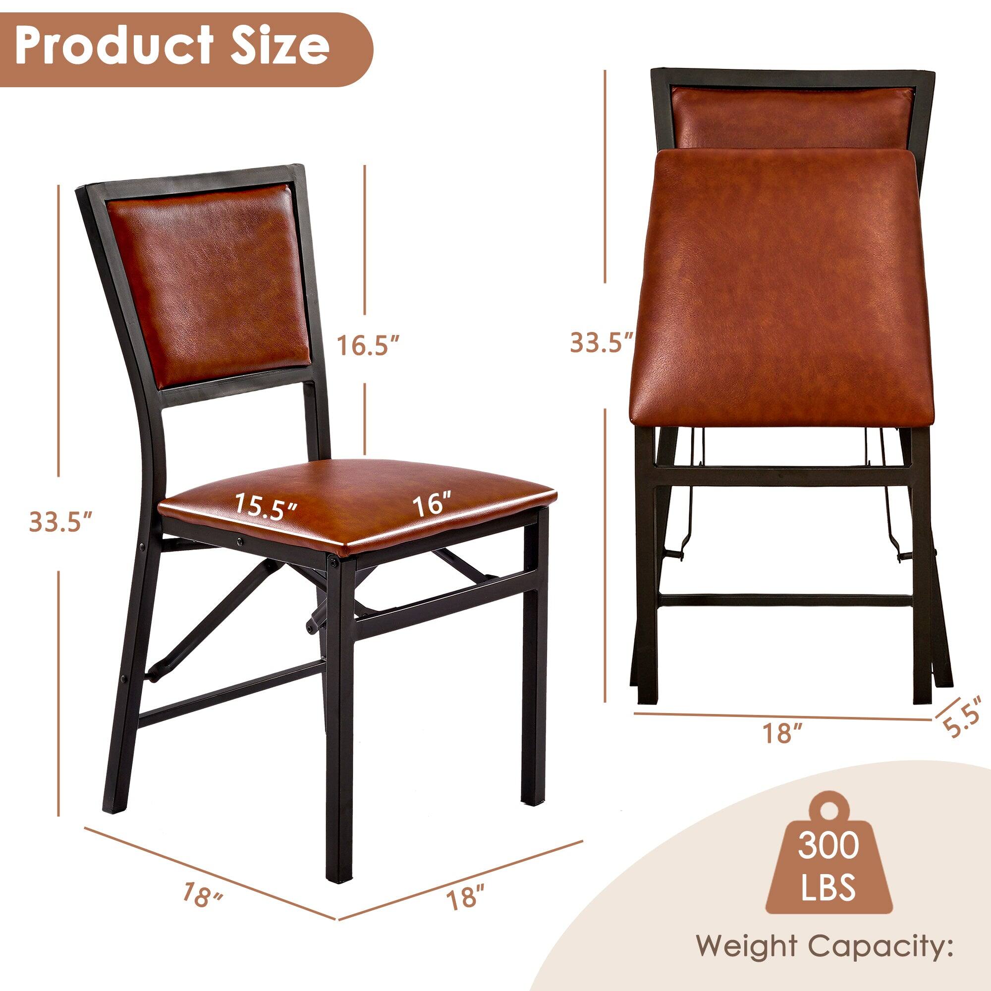 Product Size

- Height: 33.5"
- Seat Height: 16"
- Seat Depth: 15.5"
- Seat Width: 16.5"
- Back Height: 33.5"
- Armrest Height: 18"
- Base Width: 18"
- Base Depth: 18"
- Base Height: 5.5"

Weight Capacity: 300 LBS