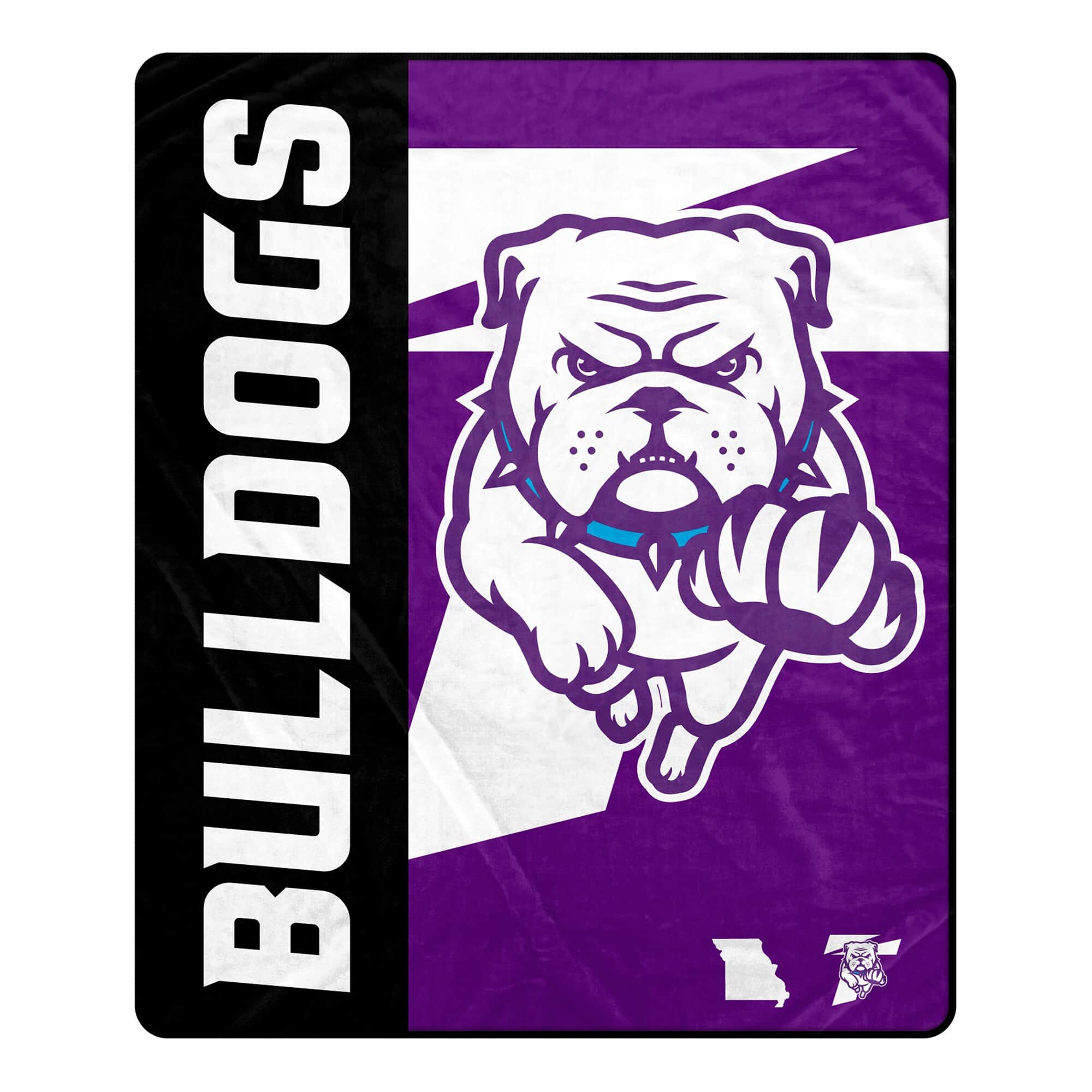 Pegasus - Truman State University Bulldogs 50" x 60" Endzone Ultra Soft Throw Blanket - Multicolor