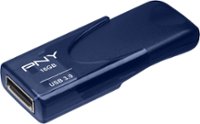Front. PNY - Turbo Attaché 4 16GB USB 3.0 Type A Flash Drive - Blue.
