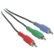 Front Standard. C2G - Value Series Component Video Cable - Black.