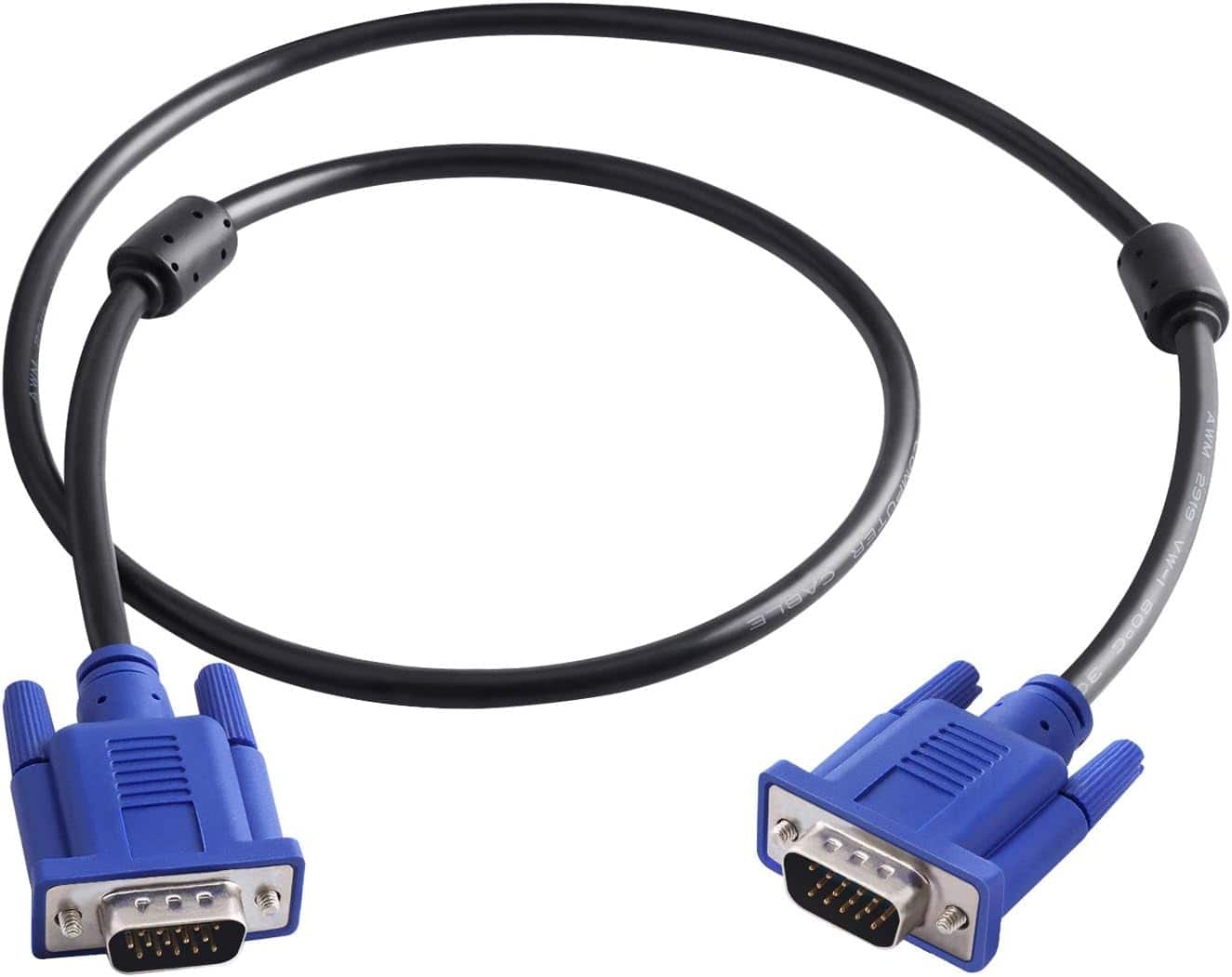 Core Tech - VGA to VGA Monitor Cable with Dual Ferrite Cores - 3 ft - Blue price history on PriceWatchPro