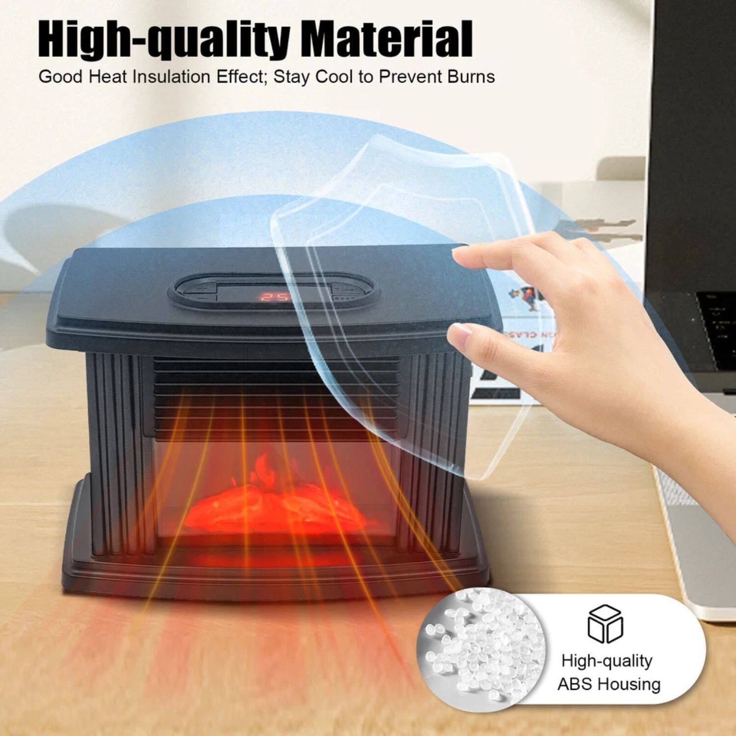 High-quality Material  
Good Heat Insulation Effect; Stay Cool to Prevent Burns  

High-quality ABS Housing