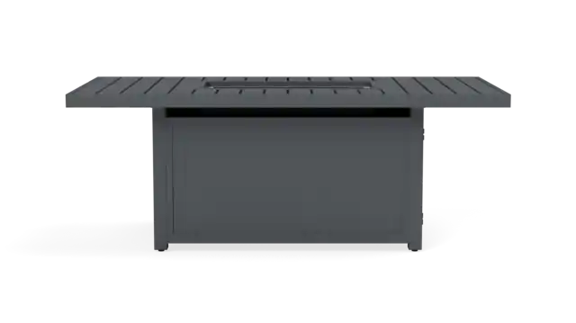 Front. Yardbird® - Palmer Rectangular Fire Table - Gray.