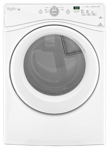 Front Standard. Whirlpool - 7.4 Cu. Ft. 6-Cycle Gas Dryer - White.