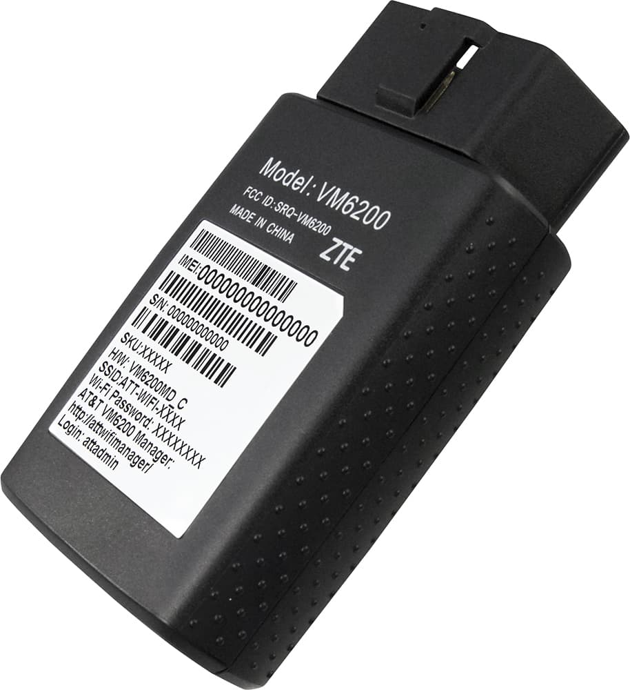 Alt View 11. AT&T - ZTE Mobley 4G LTE Wi-Fi Hotspot - Black.