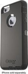 Front. OtterBox - Defender Series Case for Apple® iPhone® 6 Plus and 6s Plus - Black.