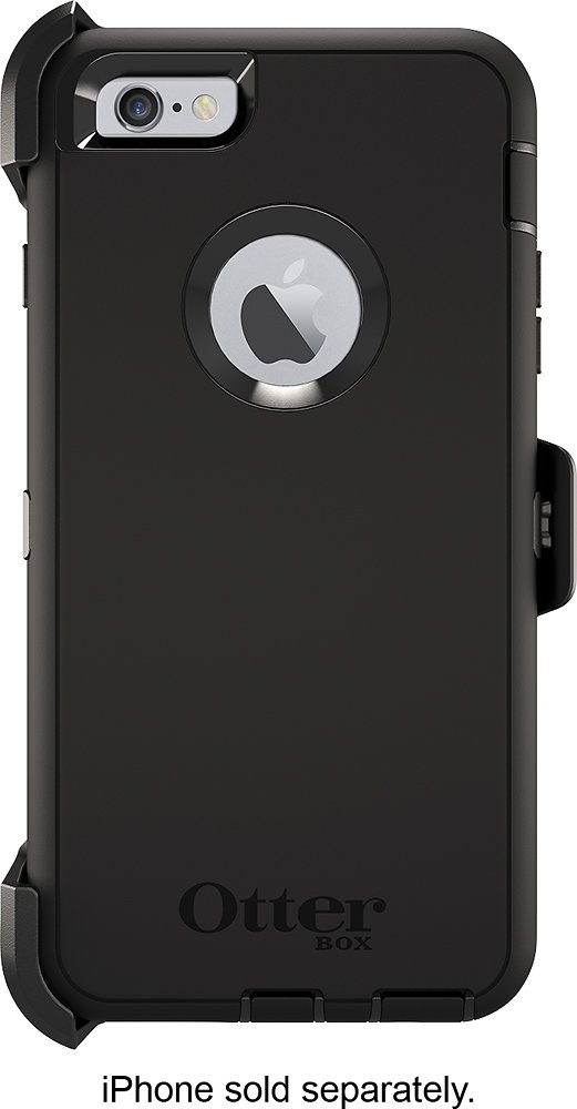 defender series case for apple iphone 6 plus and 6s plus - black