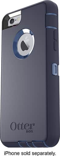 OtterBox - Defender Series Case for Apple® iPhone® 6 and 6s - Royal Blue/Admiral Blue - Larger Front