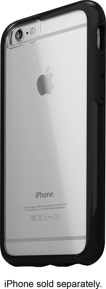 Front. OtterBox - Symmetry Series Case for Apple® iPhone® 6 - Clear/Black.