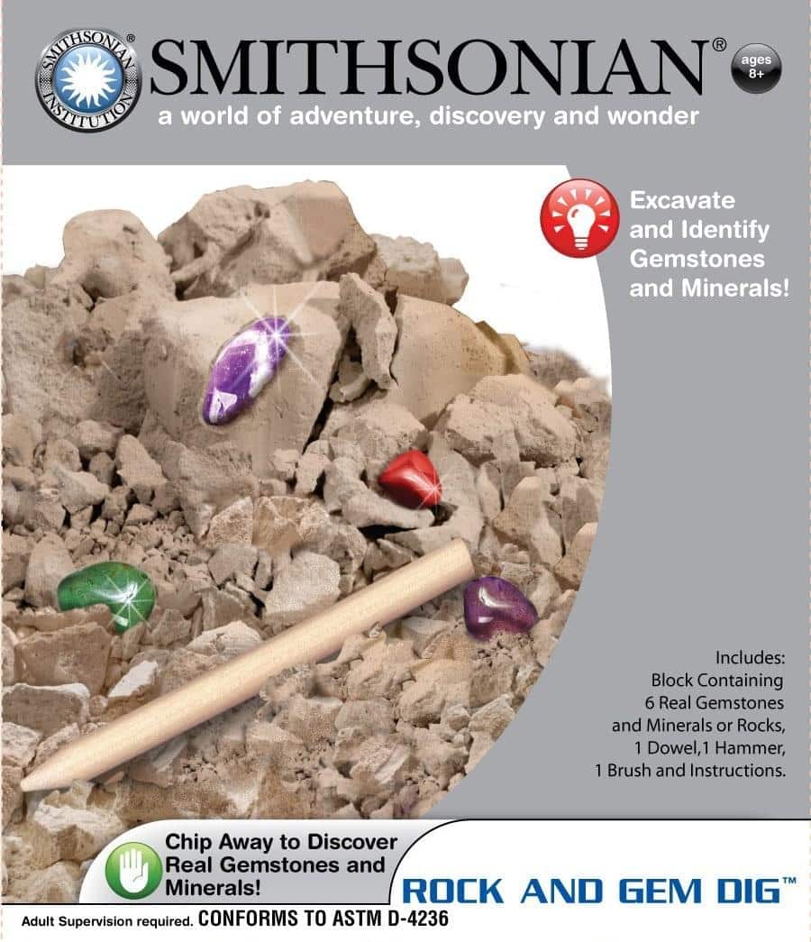 Group Sales National Toy & Gift - Smithsonian Micro Rock and Gem Dig Science Kit