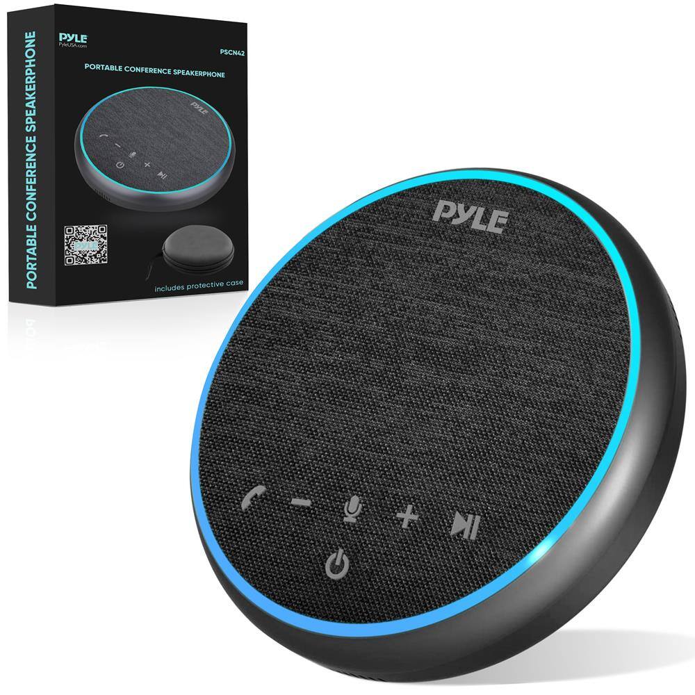 SPEAKERPHONE CONFERENCE PORTABLE PYLE PAC PSCN42 PORTABLE CONFERENCE SPEAKERPHONE

- Includes protective case