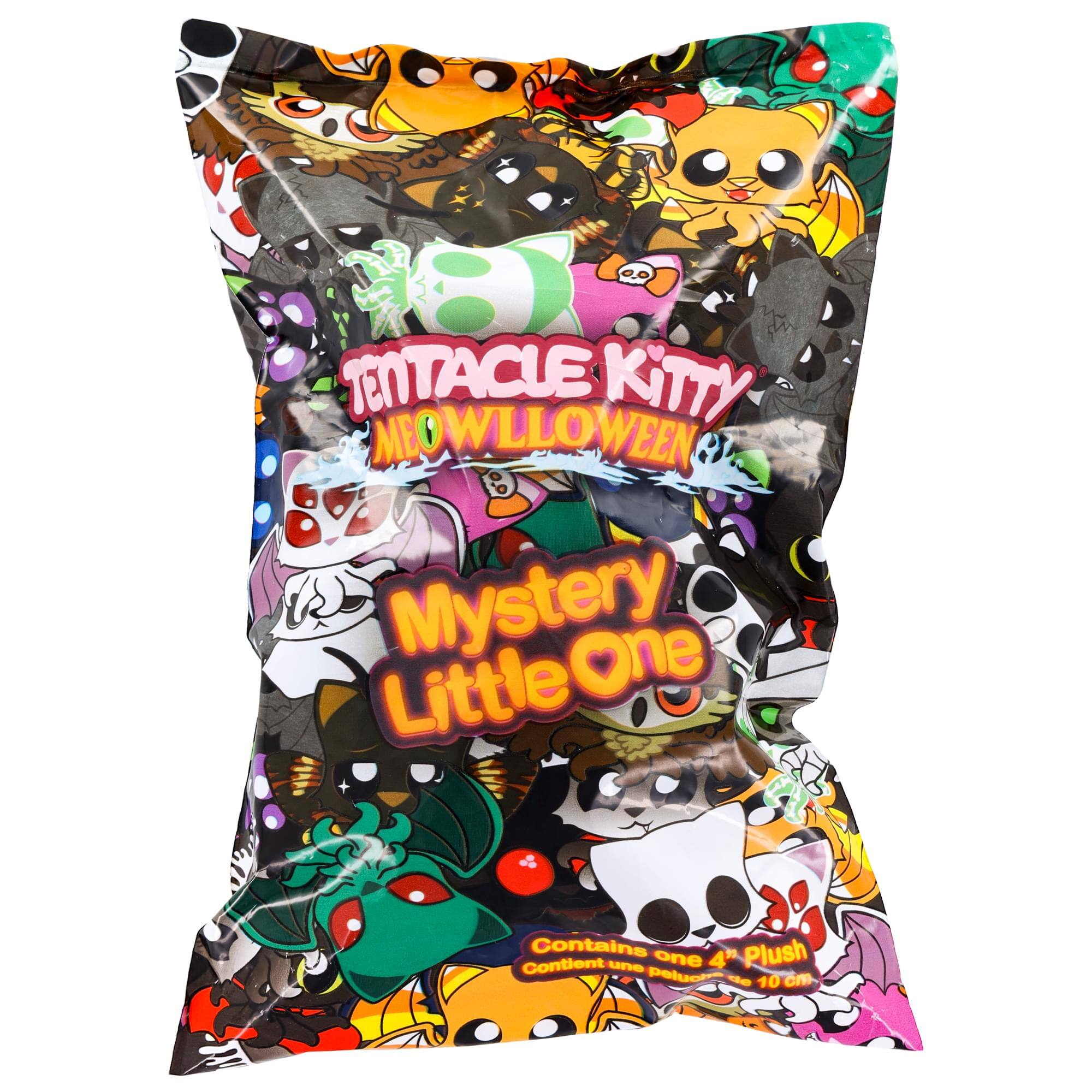 0.0 TENTACLE KITTY MCWILLOWEEN Mystery Little One  
Contains one 4" Plush  
Contient une peluche de 10 cm