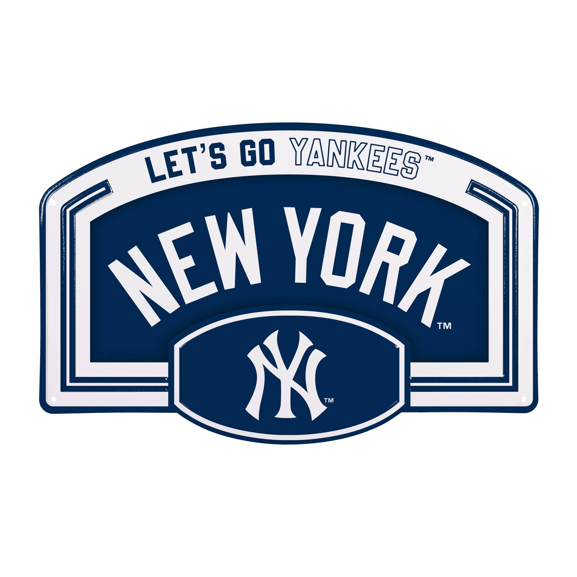 New York Yankees 11" x 17" Embossed USA Steel Buckle Wall Sign