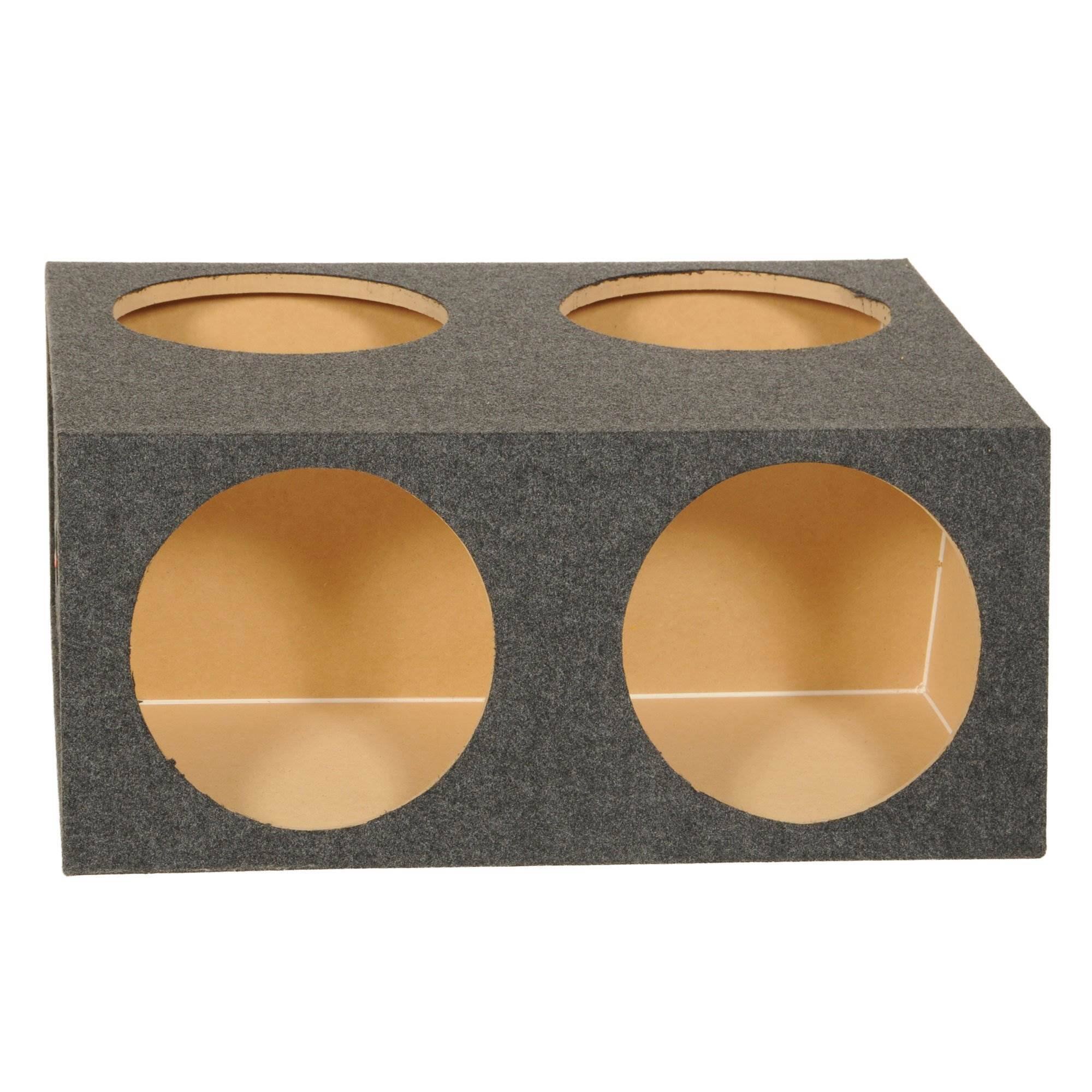 Alt View 10. QPower - Q Power 4 Hole 12" Sealed Divided Subwoofer Box & 12" 1800W Subwoofer (4 Pack) - Black.