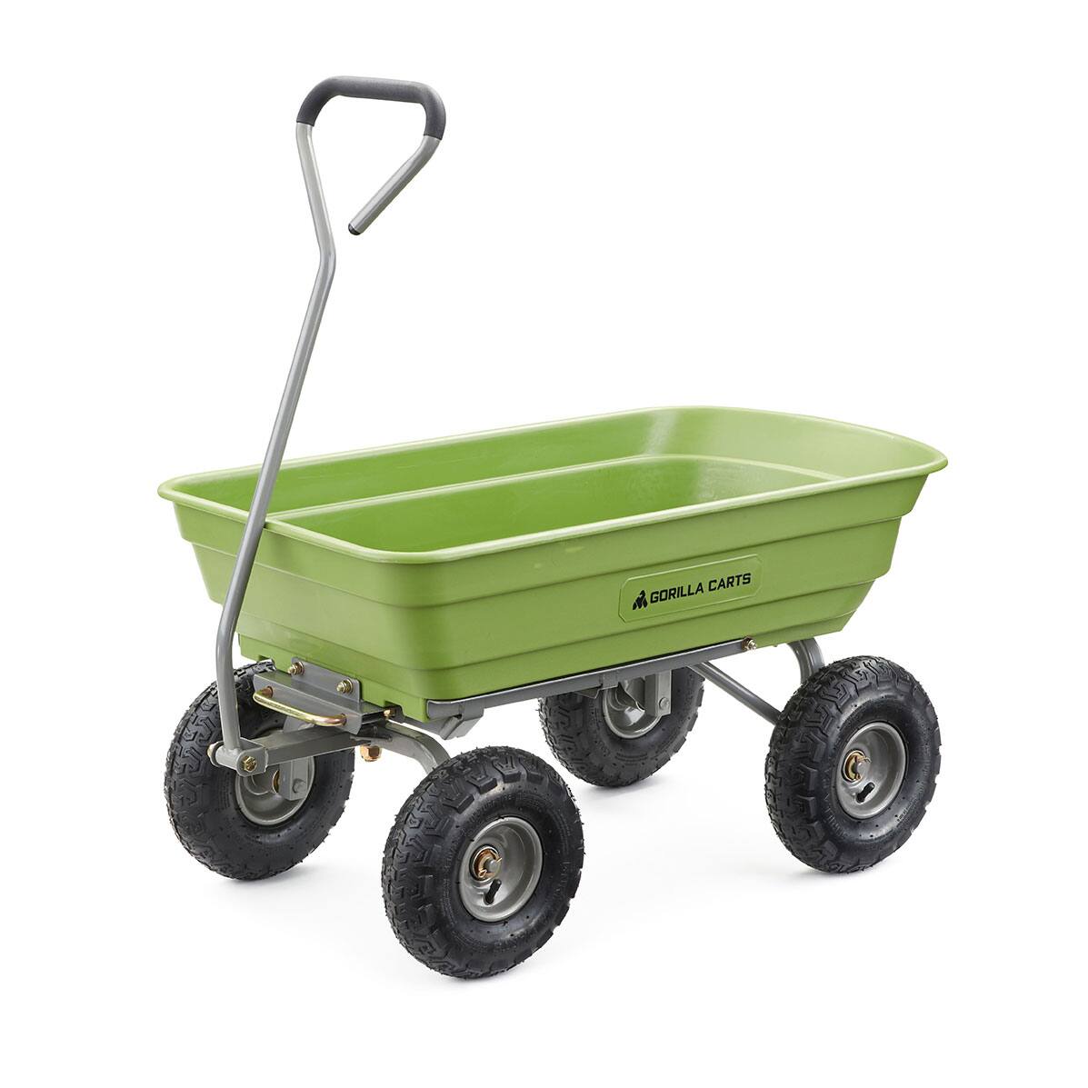 Gorilla Carts - Heavy Duty Poly Yard Dump Cart, Lawn & Garden Wagon, 600 Lb - Green price history on PriceWatchPro
