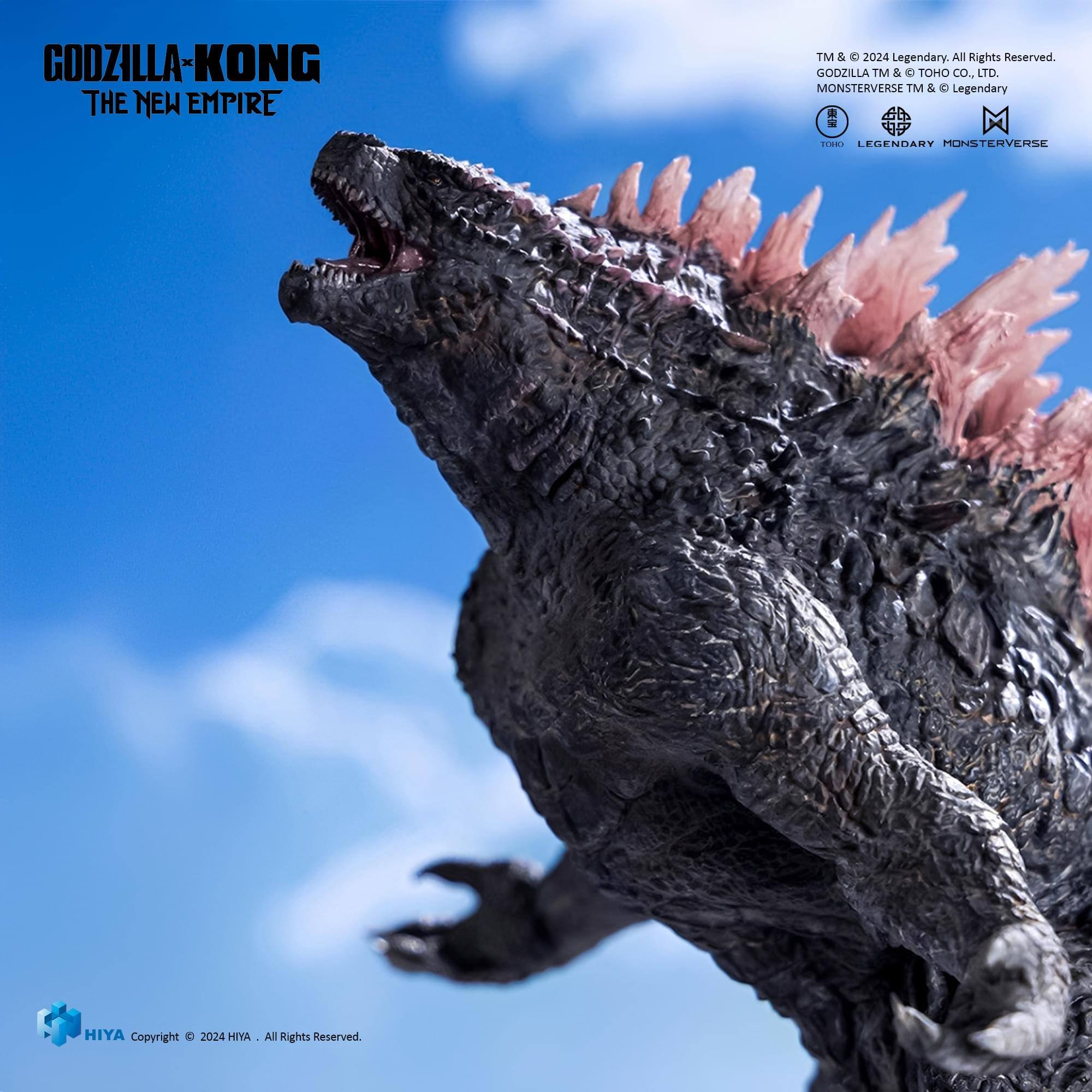 GODZILLA-KONG THE NEW EMPIRE  
TM & © 2024 Legendary. All Rights Reserved.  
GODZILLA TM & © TOHO CO., LTD.  
MONSTERVERSE TM & © Legendary  
11081 LEGENDARY MONSTERVERSE  
HIYA Copyright © 2024 HIYA - All Rights Reserved.